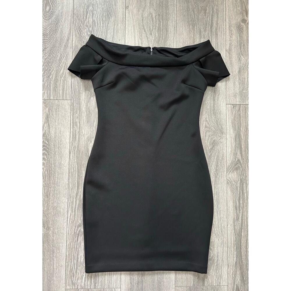 GUESS Black Off Shoulder Mini Dress Size Medium